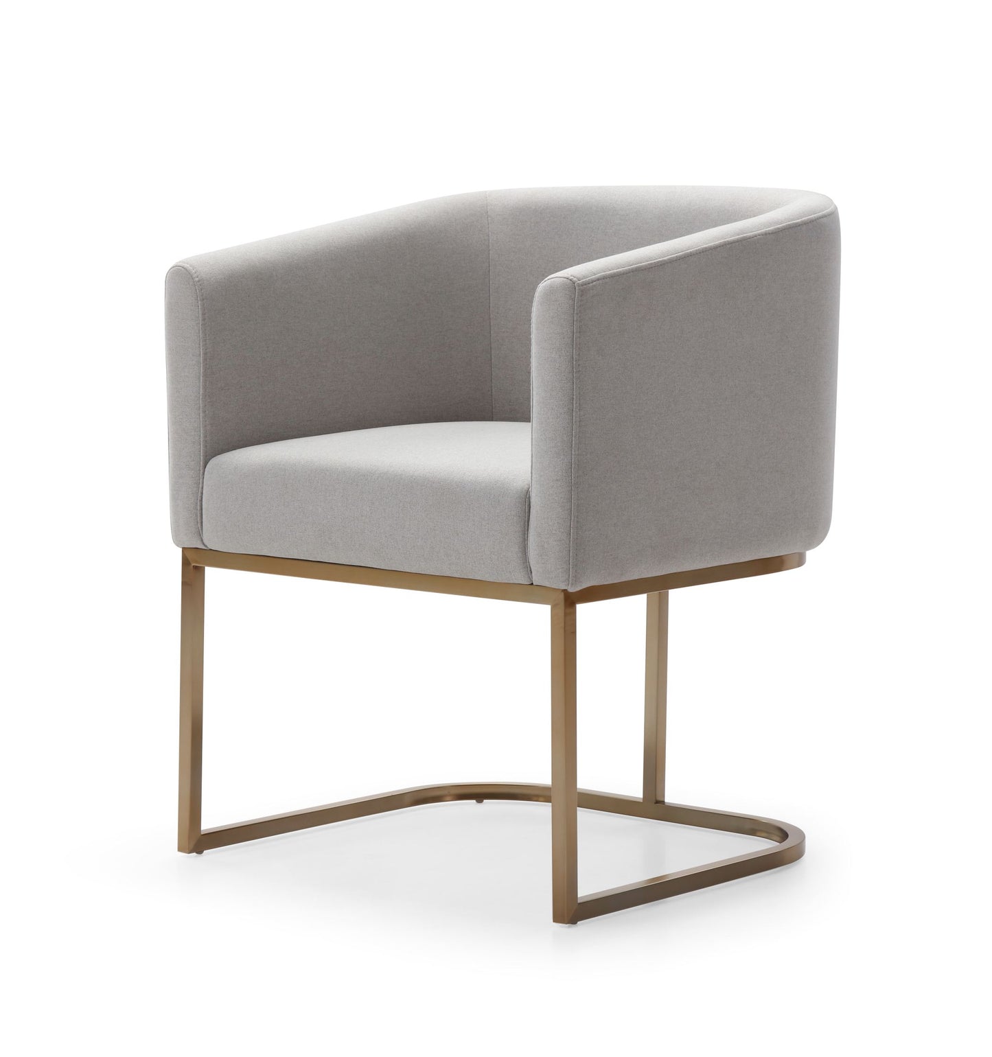 Modrest Yukon - Modern Light Grey Fabric Dining Chair
