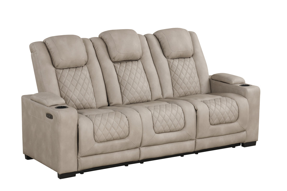 Rima 3pcs Power Reclining Set (Light Grey)