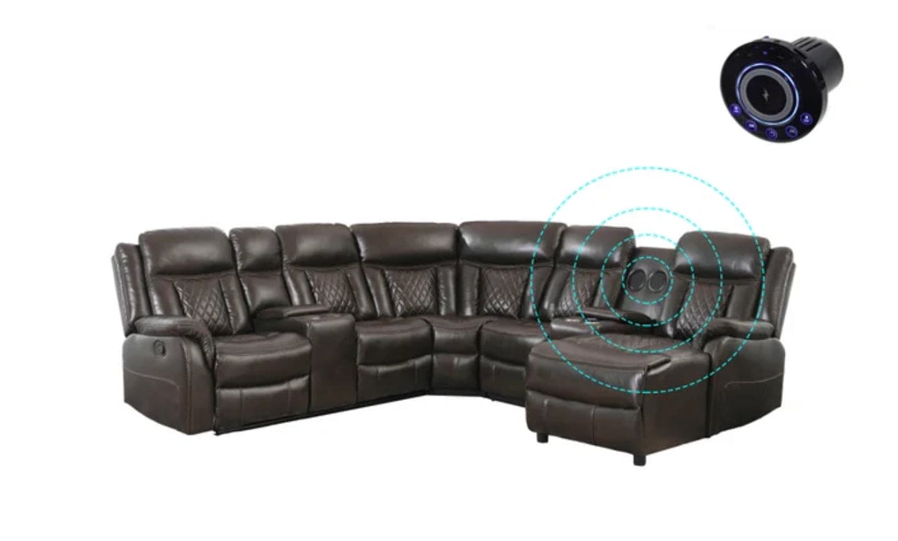 Champion Brown Reclining Sectional