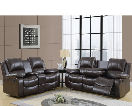 Pluto Chocolate sofa and loveseat Recliner