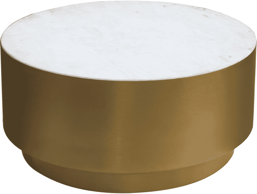 Presley Marble Top And Metal Base Coffee Table