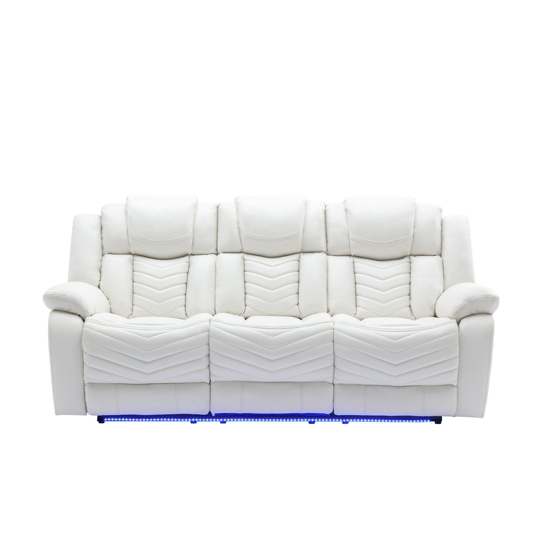 Lucky 3Pcs Reclining Set, LED, Bluetooth, Speakers White