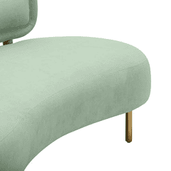 Tischa Mint Green Velvet Sofa