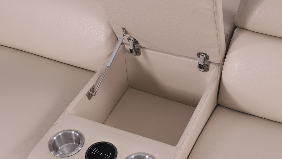 Picasso Power Reclining Sectional 7pcs Beige (3 Power)