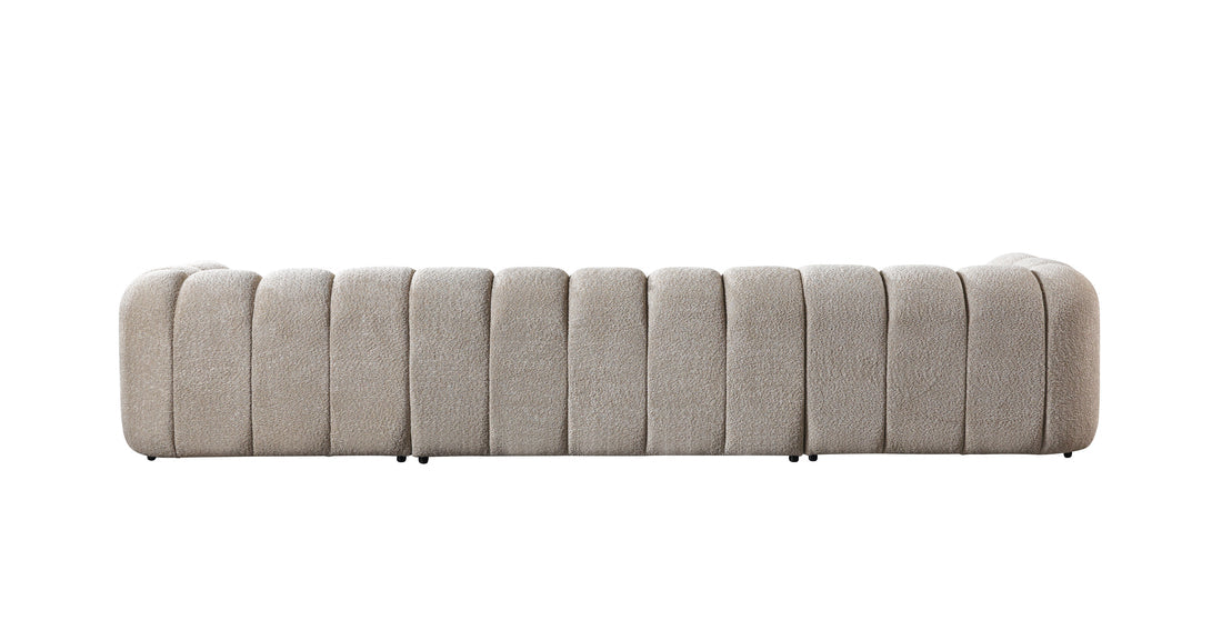 Lis Sand Boucle Double Chaise 147" Sectional