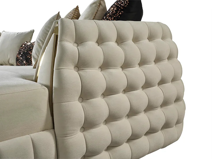 Sicilya Sectional (Off White)