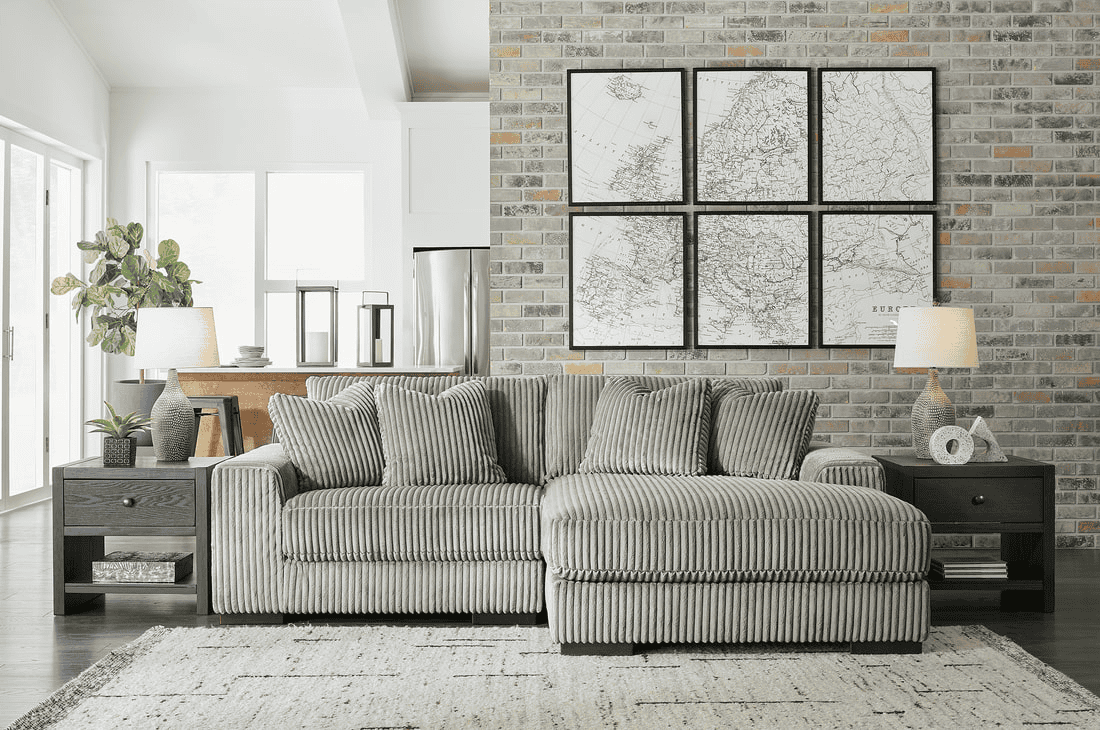 211- 2PC Sectional RAF Chaise