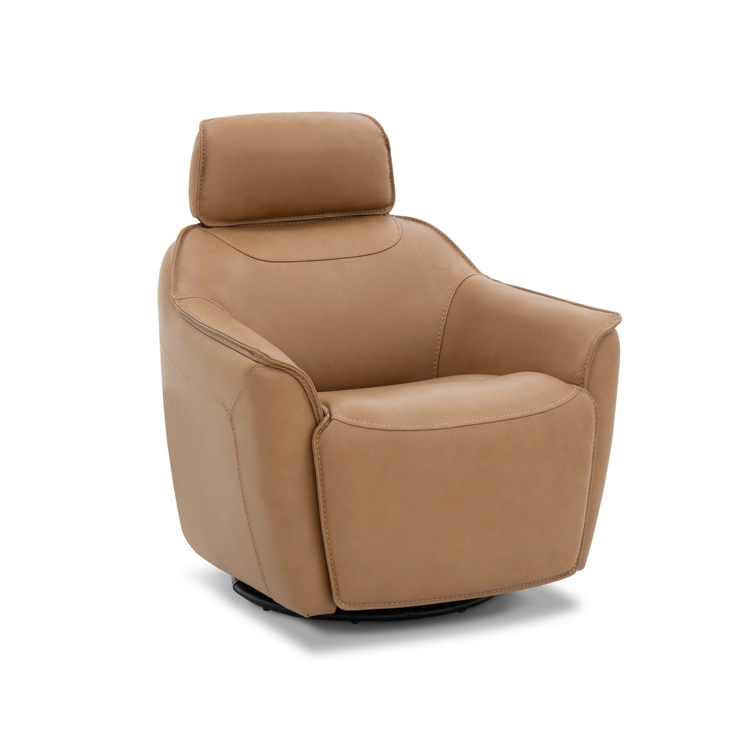Darby Swivel Accent Chair w/ Power Foot & Tilt Butternut