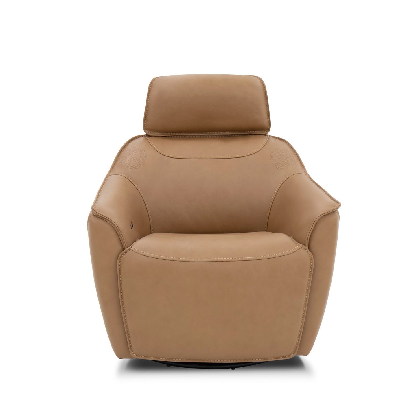 Darby Swivel Accent Chair w/ Power Foot & Tilt Butternut