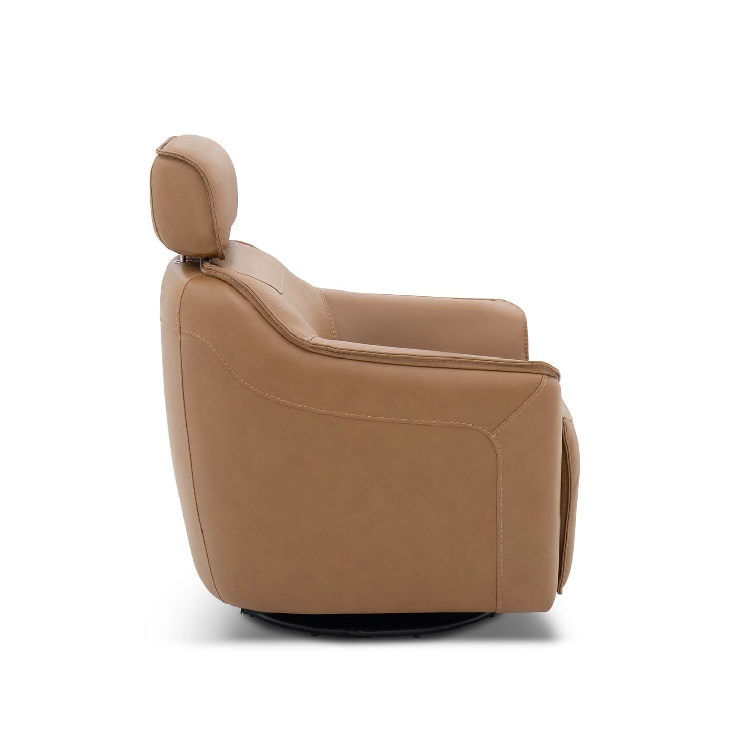 Darby Swivel Accent Chair w/ Power Foot & Tilt Butternut