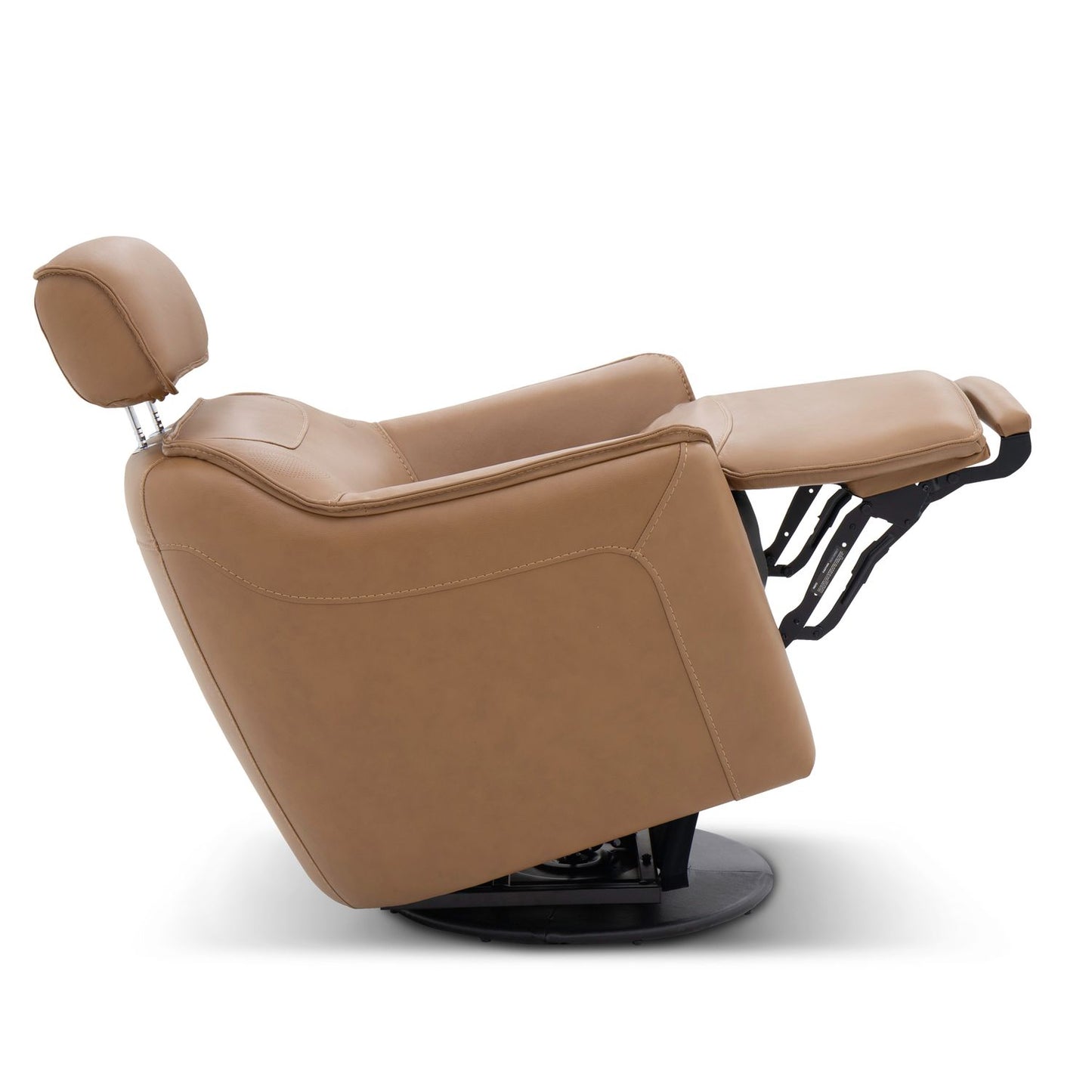 Darby Swivel Accent Chair w/ Power Foot & Tilt Butternut