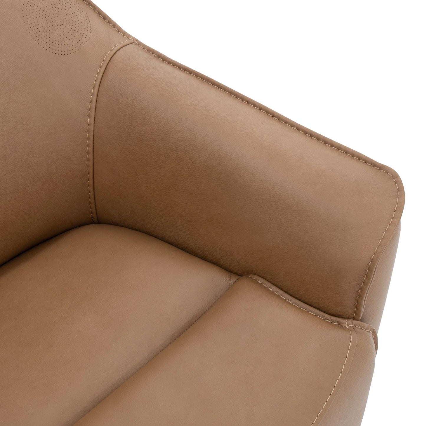 Darby Swivel Accent Chair w/ Power Foot & Tilt Butternut