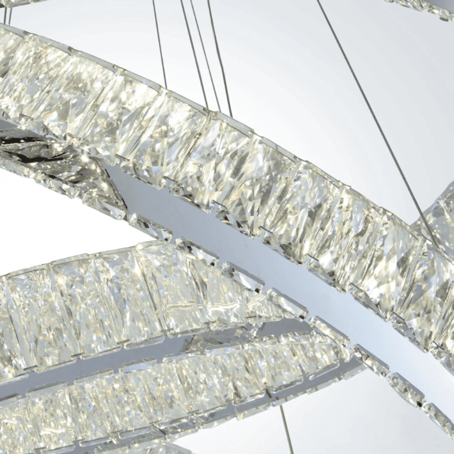 CRYSTAL ELEGANCE LED CHANDELIER // 3 OVALS