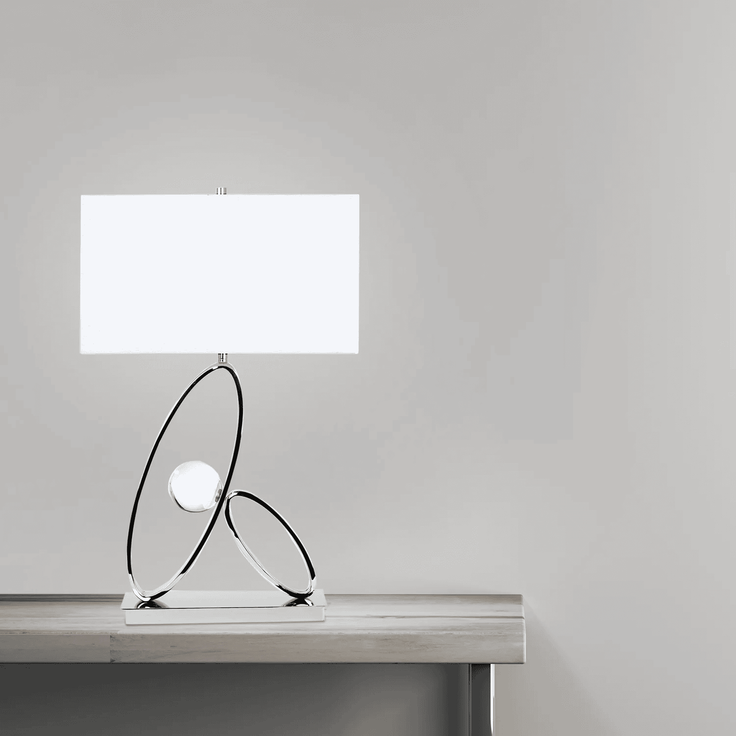 OVALS IN CRYSTAL TABLE LAMP // 1 LIGHT