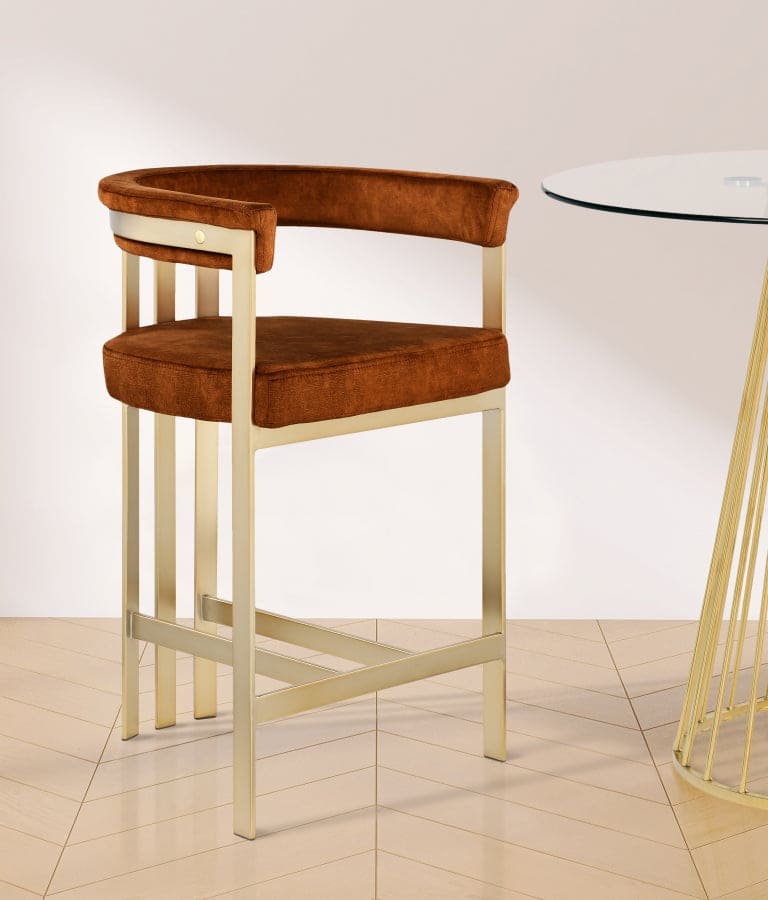 Marcello Cognac 2 Counter Stool