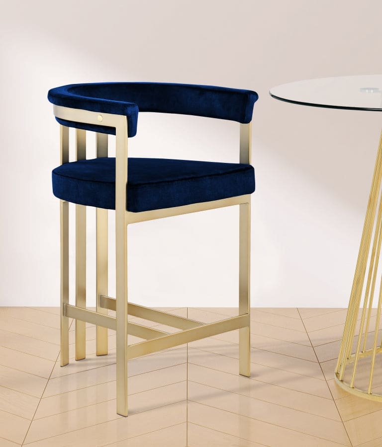 Marcello Navy 2 Counter Stool