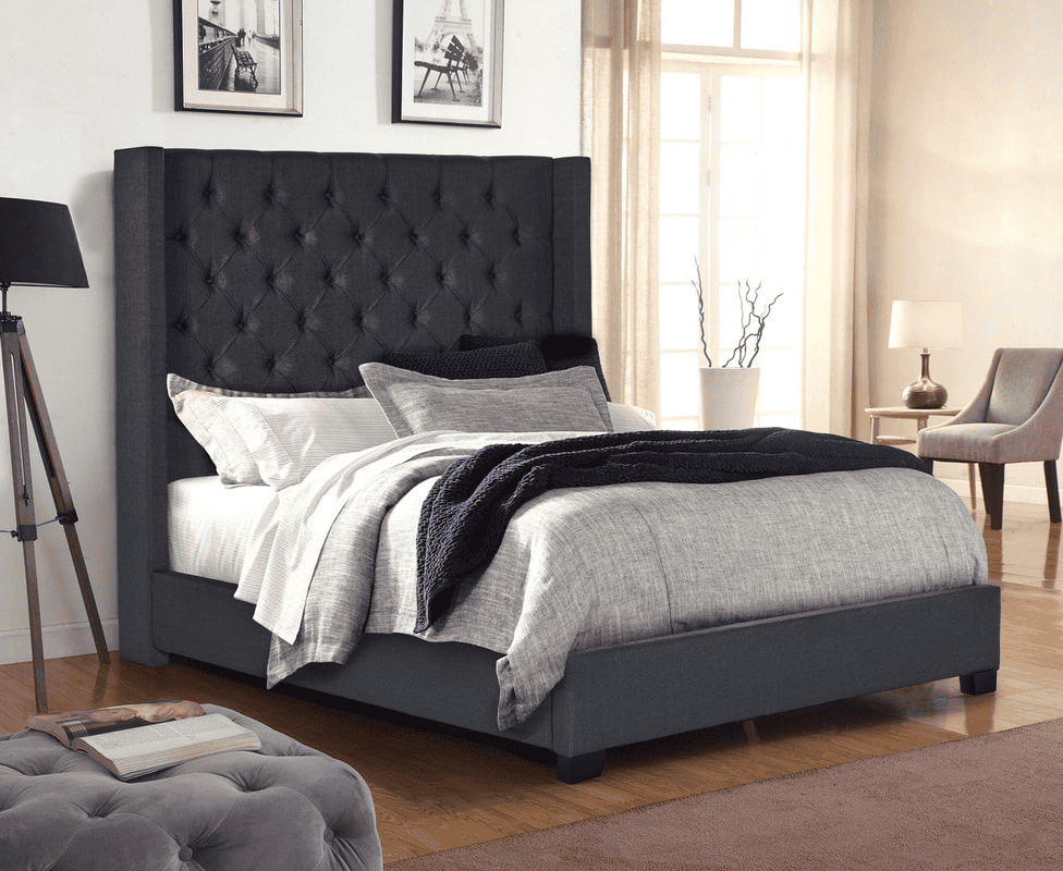 HH404 Charcoal - Queen, King Bed