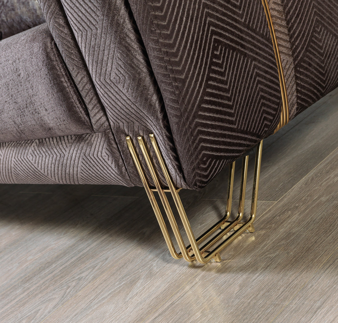 Santana Smoke Velvet Sofa 89”