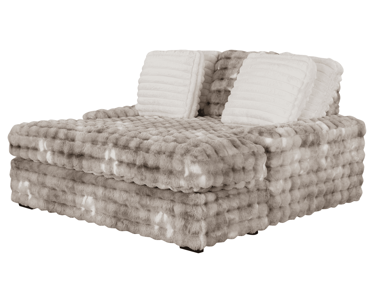 U8292 Comfy Marble Grey Chaise Lounge