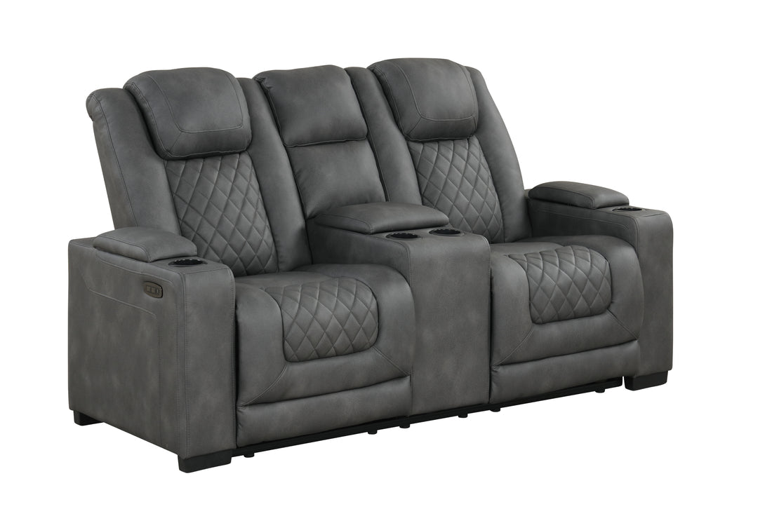 Rima 3pcs Power Reclining Set (Dark Grey)