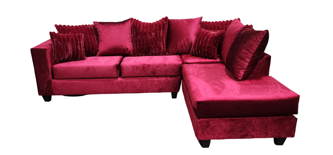 Kora Sectional Fuchsia
