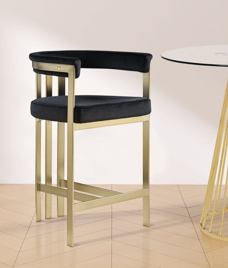 Marcello Black 2 Counter Stool