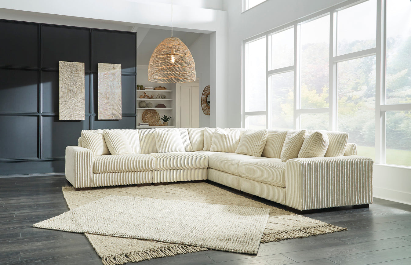 Lindyn 5-Piece Sectional Ivory