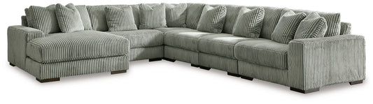 Lindyn 6-Piece Sectional with LAF Chaise fog