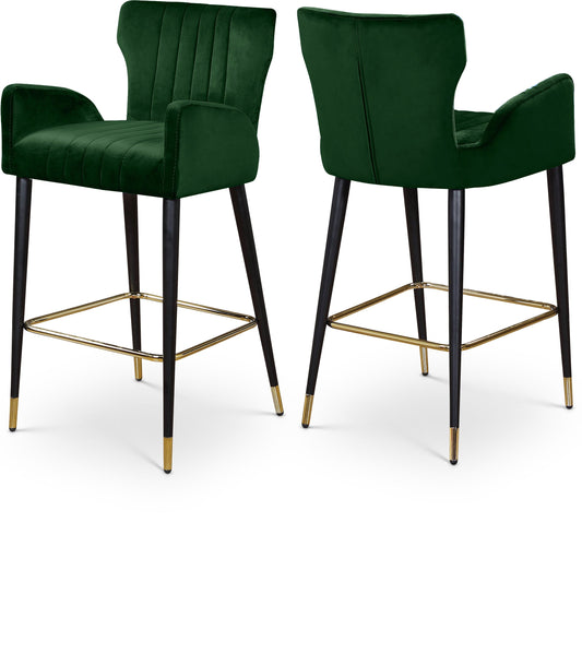 Luxe Velvet Upholstered Counter Stool  (Set of 2)