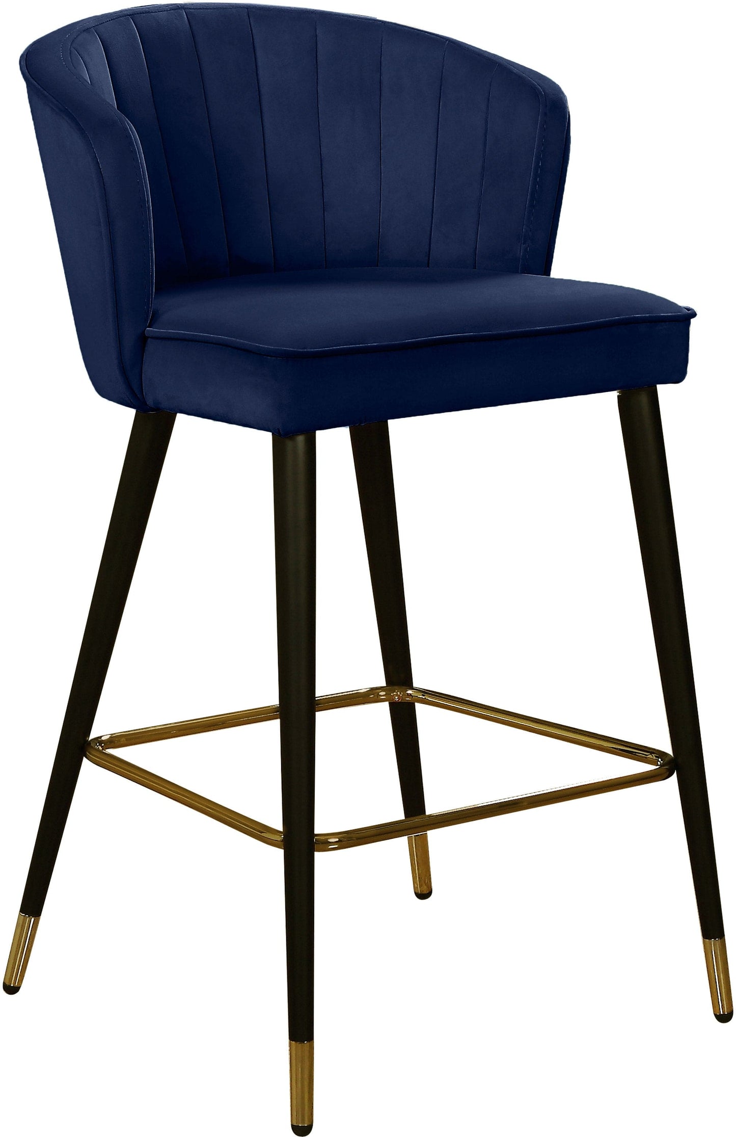Cassie Velvet Upholstered Counter Stool (Set of 2)