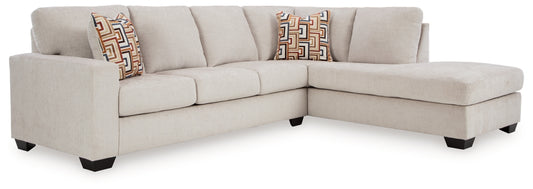 Aviemore 2-Piece Sectional with RAF Chaise STONE