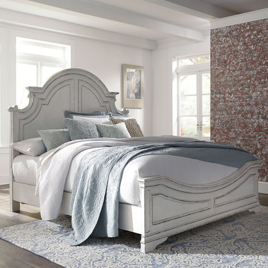 Magnolia Manor Panel Queen Bed Antique White