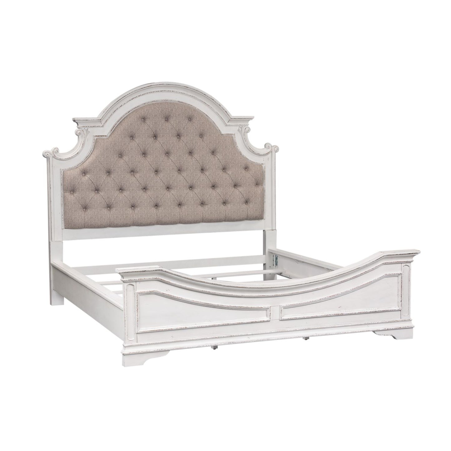 Magnolia Manor upholstered Queen Bed Antique White