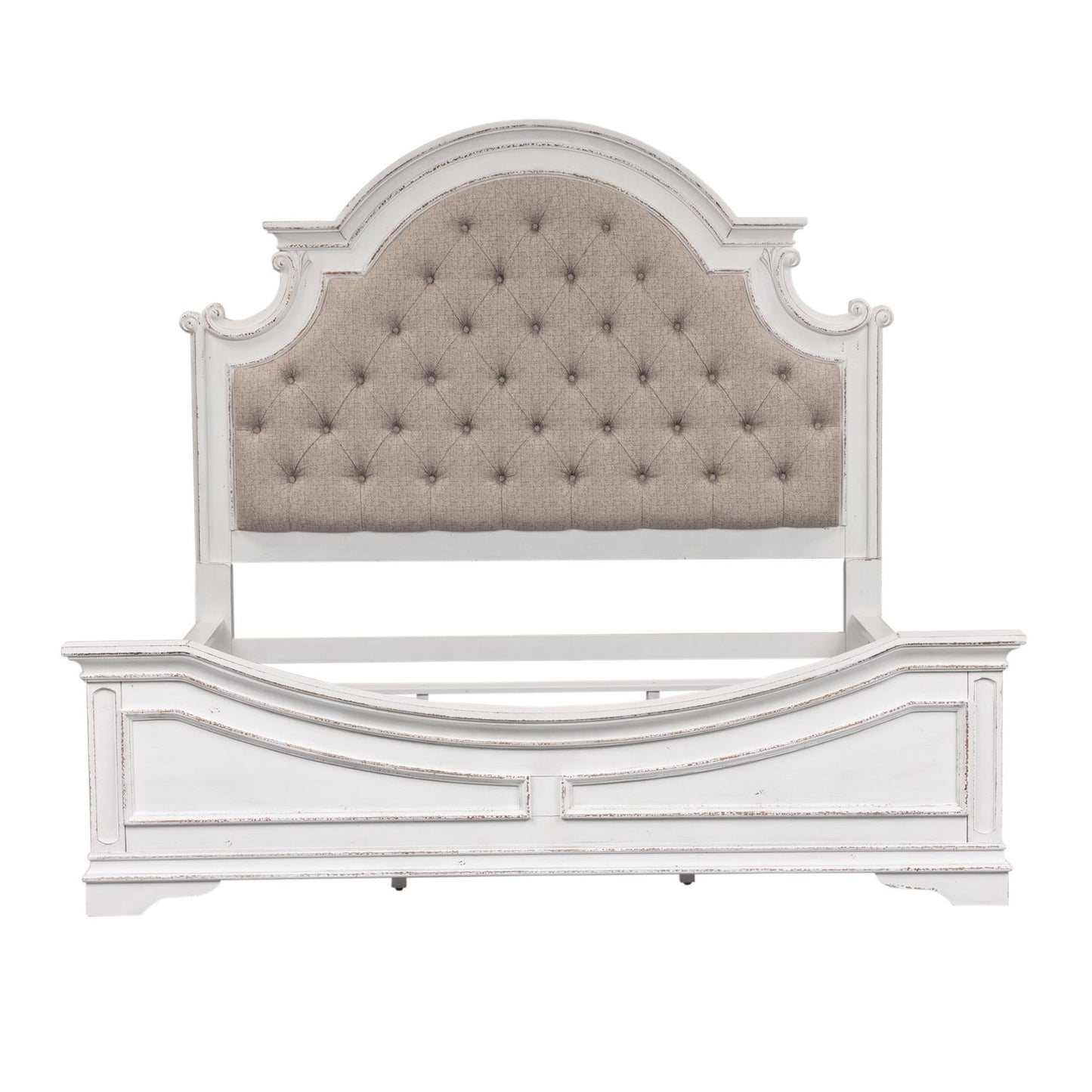 Magnolia Manor upholstered Queen Bed Antique White