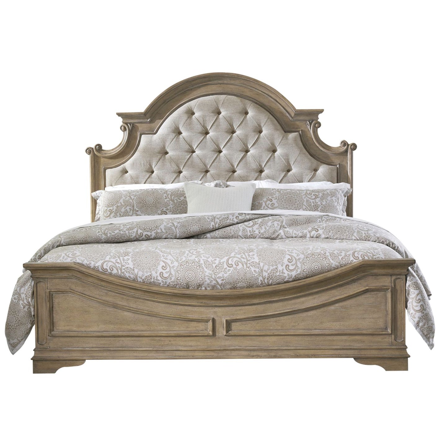 Magnolia Manor Upholstered Panel King Bed
