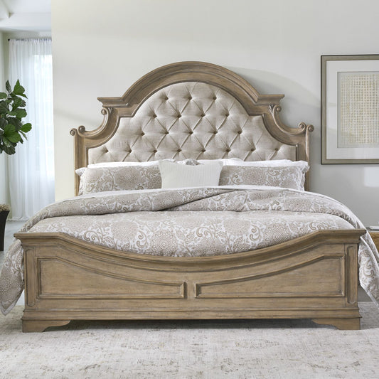 Magnolia Manor Upholstered Panel Queen Bed