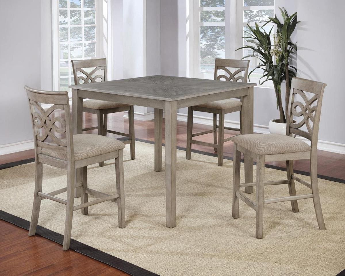 Bradford – 5 Piece Pub Set – Gray