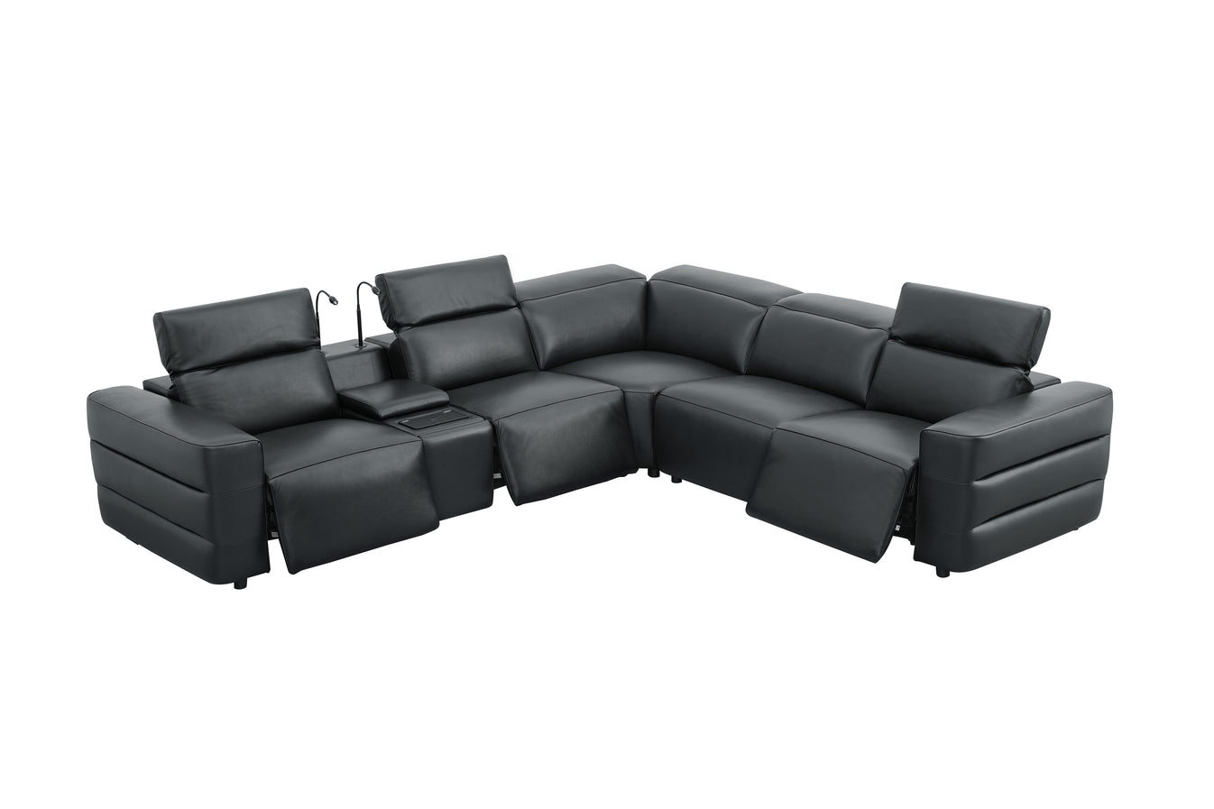 Holly Sectional Black