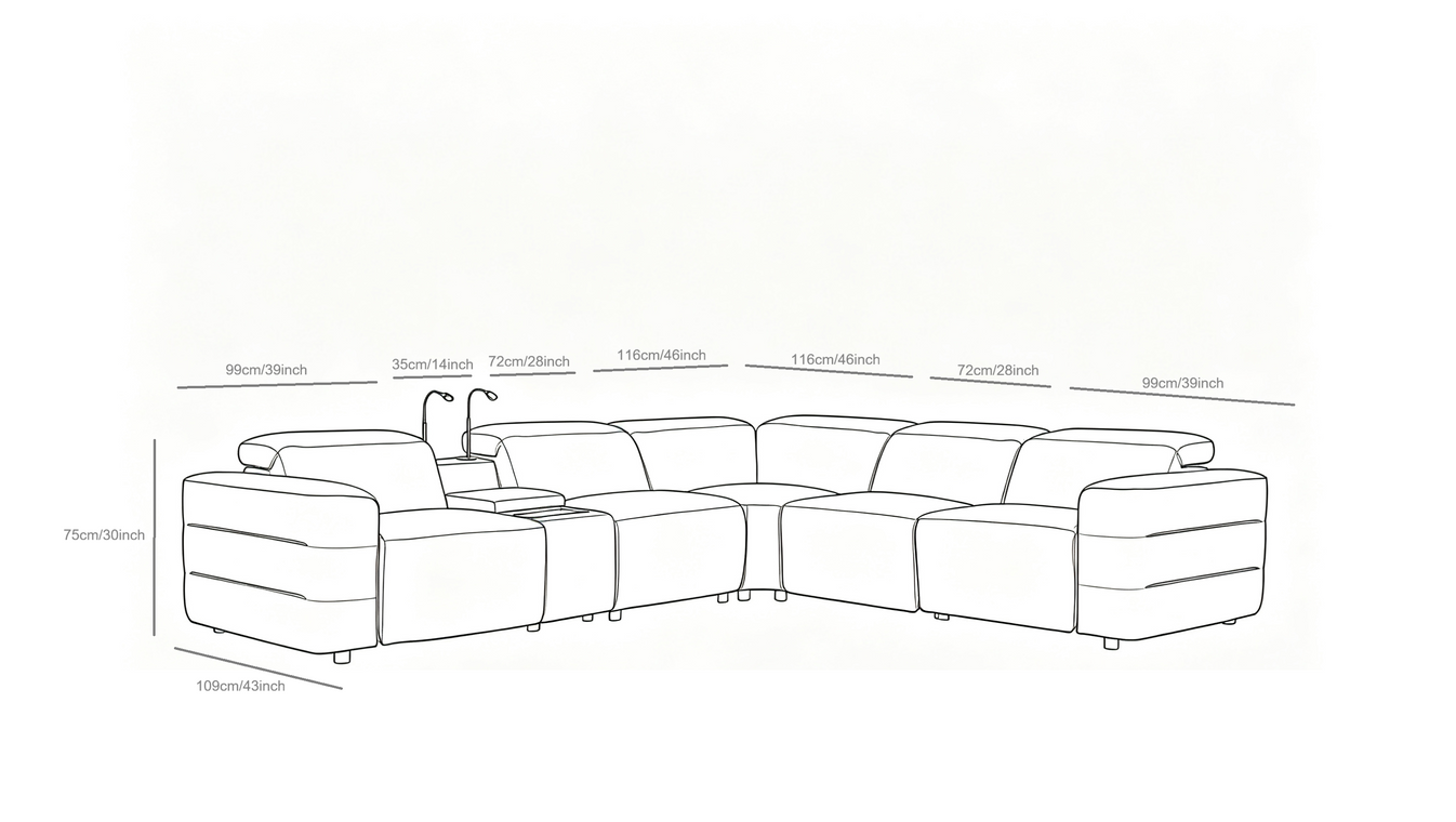 Holly Sectional Black
