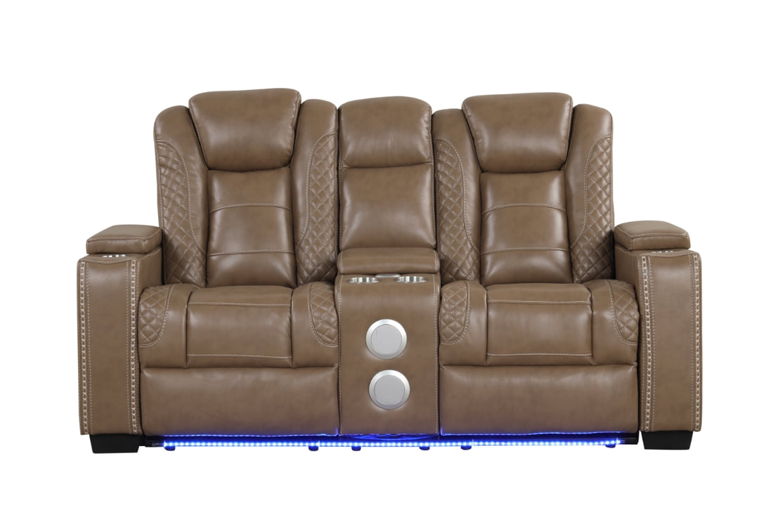 STEFANO10 3PC Reclining Set Brown