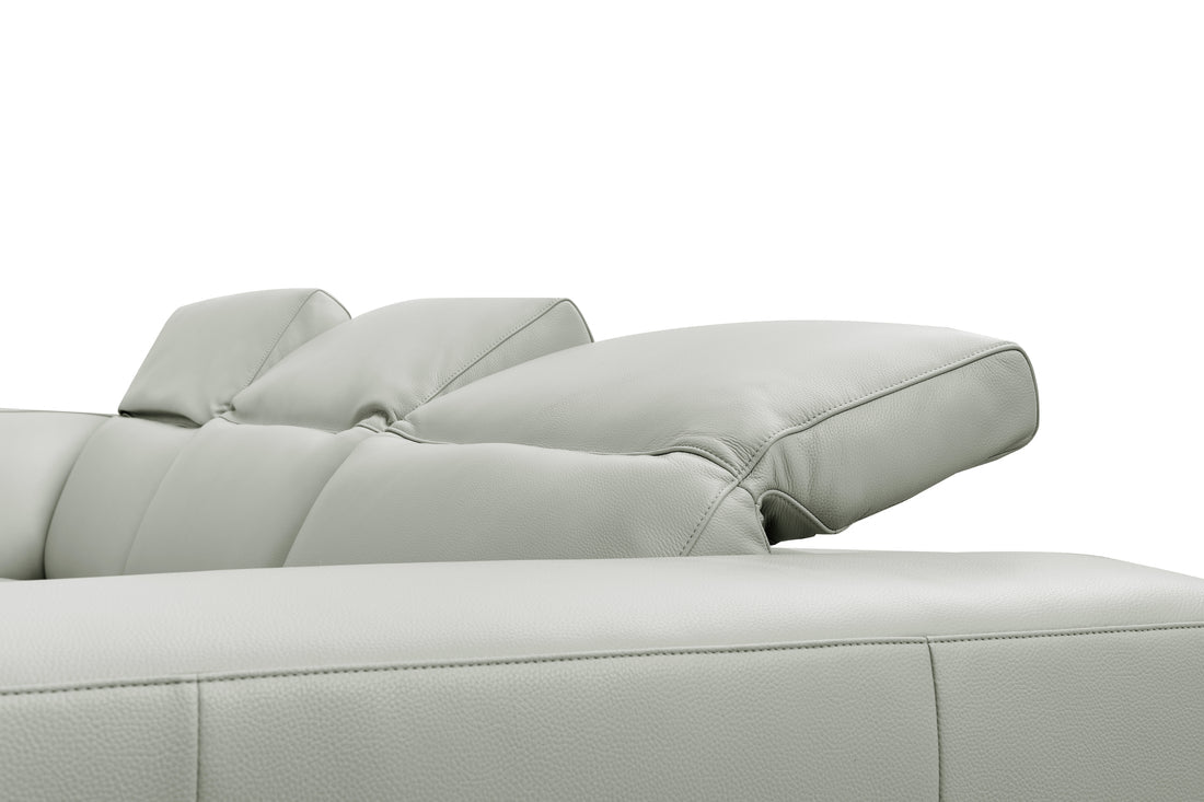 Noel Italian Leather/Match Power Reclining Sectional with Chaise