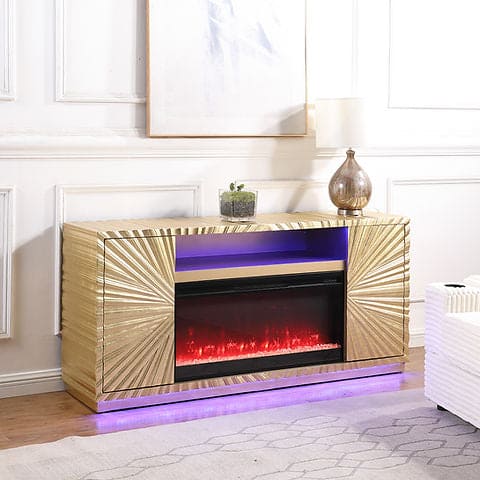 Item: W2721-168 CAYBERRY WITH FIRE PLACE Color: Black  Material: Engineered Wood Size: 59.65" W x 15.55" D x 24.17" H Weight: 130 lbs. Cuft: 16.01
