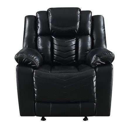 Lucky 3Pcs Reclining Set, LED, Bluetooth, Speakers Black