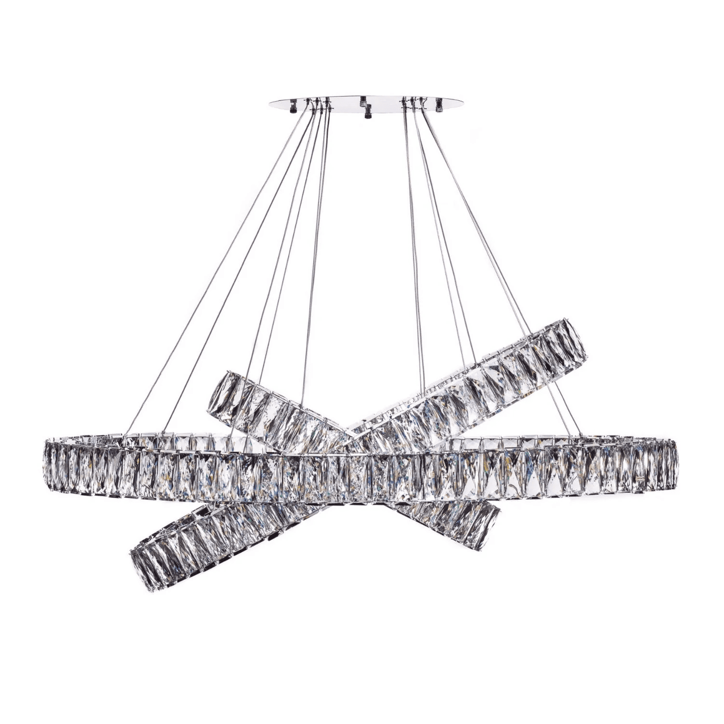 CRYSTAL ELEGANCE LED CHANDELIER // 3 OVALS