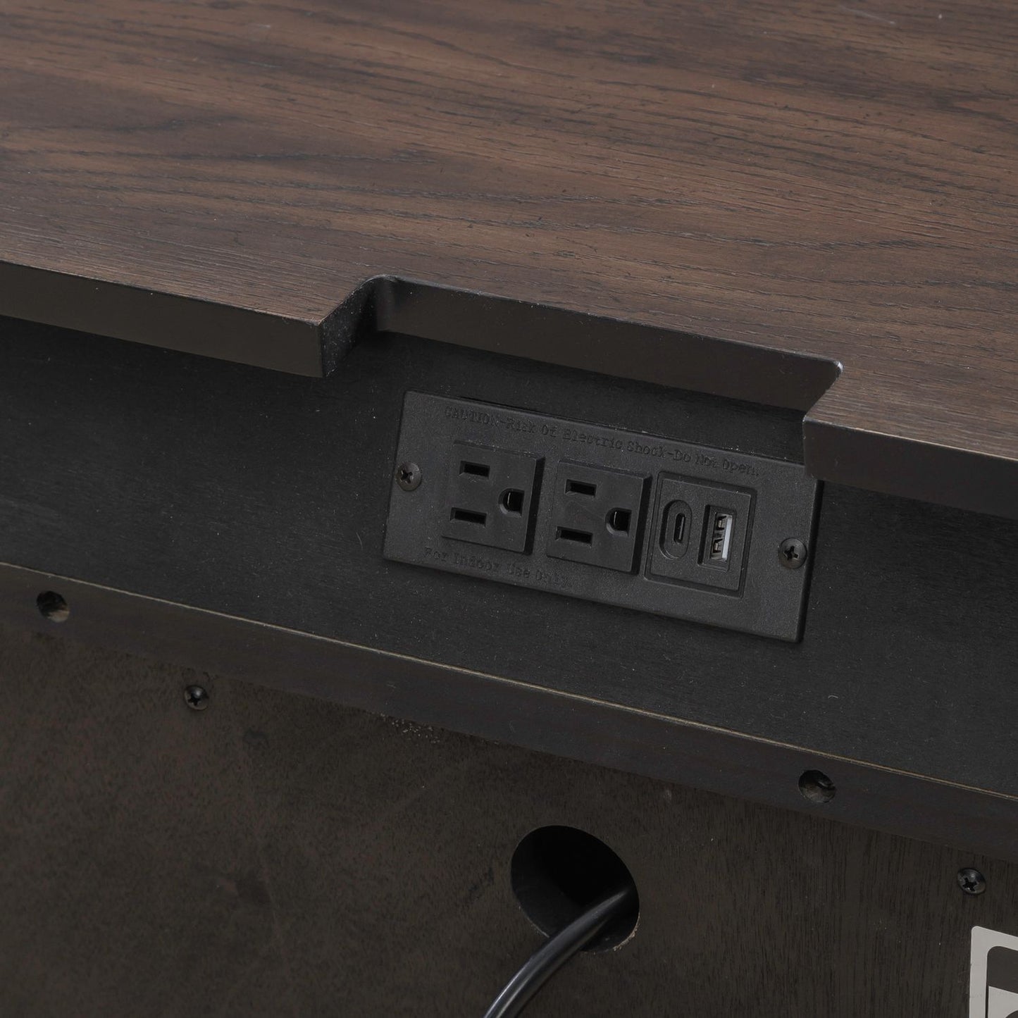 Paradise Valley 2 Door Bedside Chest w/ Charging Station