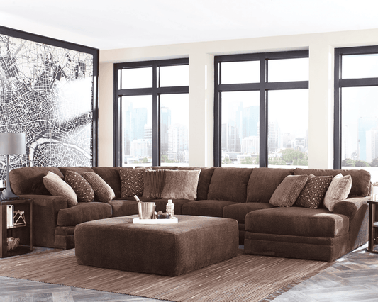 4376 Mammoth Chocolate Sectional Right Chaise