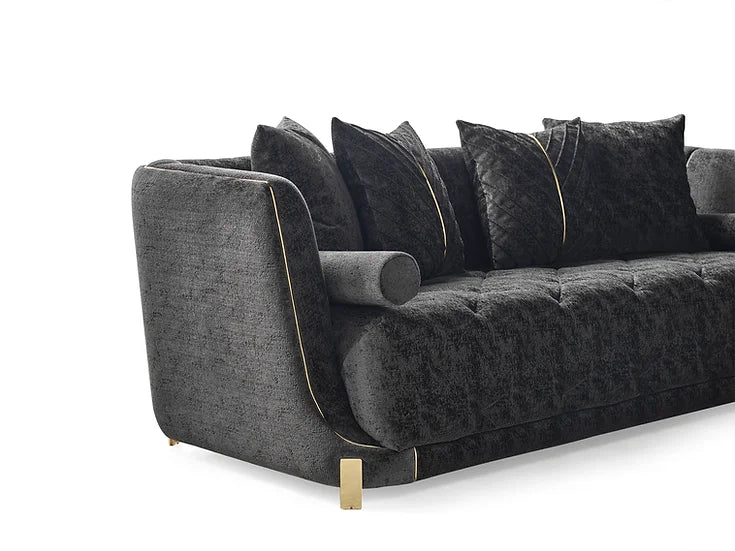 ELIT CHARCOAL 2 sofas