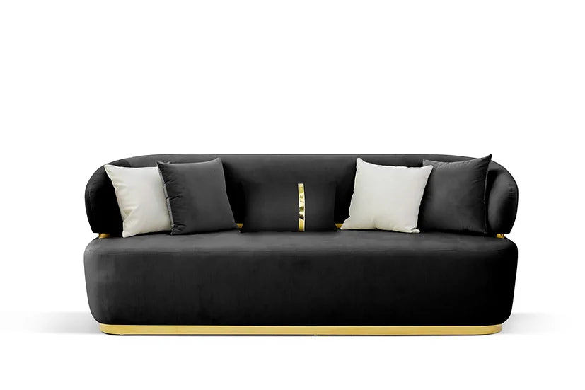 EDEN BLACK SOFA SET