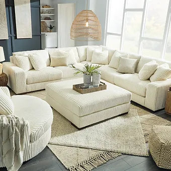 Lindyn 5-Piece Sectional Ivory