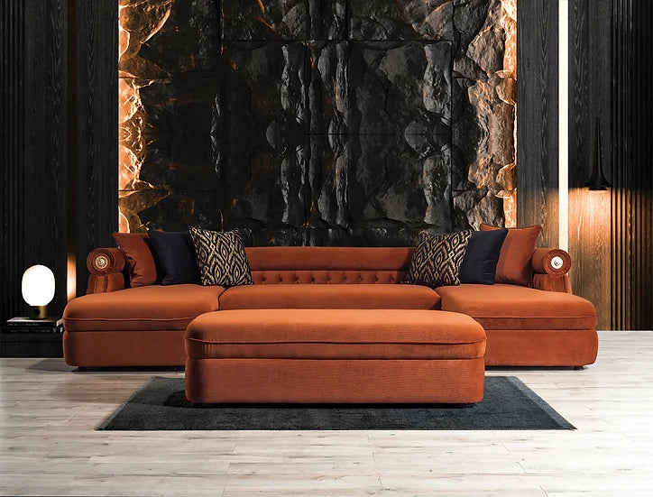 Brooklyn Sectional (Orange)